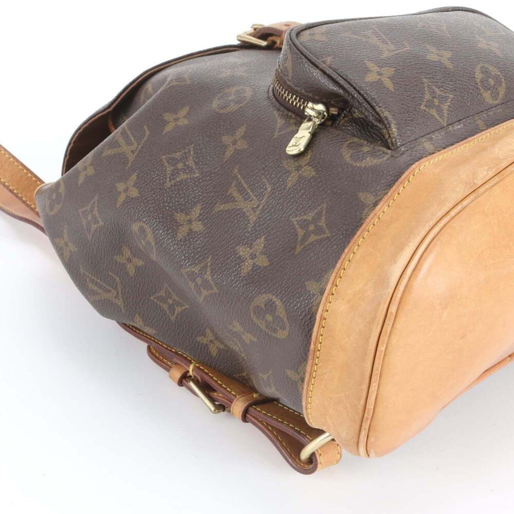 LOUIS VUITTON Brown Monogram Leather Backpack - Picture 6 of 9